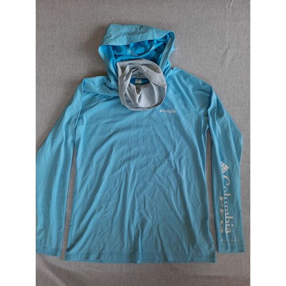 Columbia Sportswear PFG Women Small Petite Omni-Shade Scuba Hoody Sweater Jacket - Picture 1 of 8